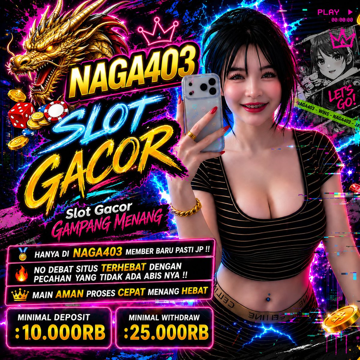 OFFICIALNAGA403's tweet photo. 🔥 NAGA403 🔥
🎮 Deposit mulai 10RB
💸 Withdraw mulai 25RB
⚡ Proses cepat & layanan 24 jam.
Gabung sekarang dan nikmati berbagai permainan favorit!
#gacor #jp #gameonline #bonus100 #fypシ゚viral https://t.co/yrHI8HXHyt
