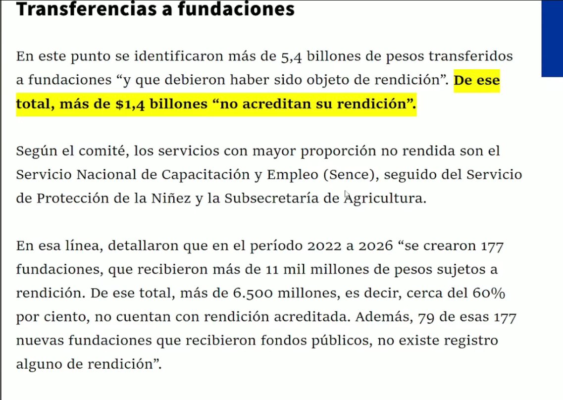 JimMoraleda's tweet photo. @patrici62578184 @Radar_C_L este es el legado de boric y fundaciones truchas creadas en los últimos 4 años https://t.co/eJKknIE7Go