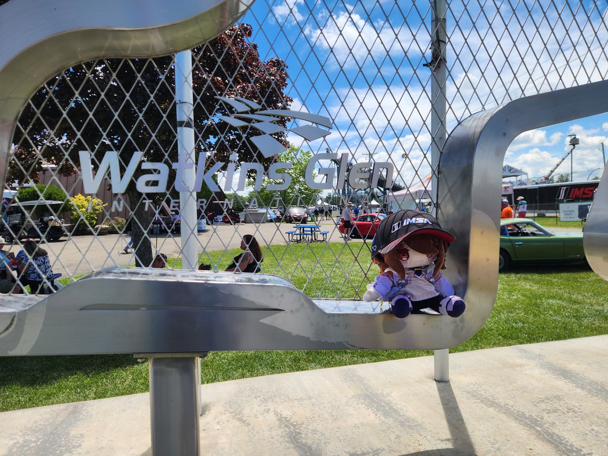 MaelstromHorse's tweet photo. I haven't done any posting in a long while. But recently, me and some friends went to Watkins Glen International for the Sahlen's 6 Hours at The Glenn. During which, I took some photos of some Umamusume stuff I brought for a laugh. https://t.co/EogeyXxf24