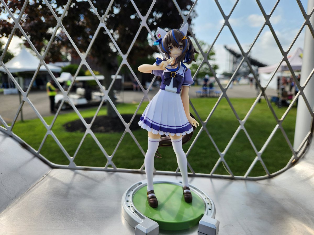 MaelstromHorse's tweet photo. I haven't done any posting in a long while. But recently, me and some friends went to Watkins Glen International for the Sahlen's 6 Hours at The Glenn. During which, I took some photos of some Umamusume stuff I brought for a laugh. https://t.co/EogeyXxf24