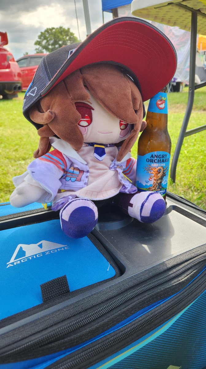 MaelstromHorse's tweet photo. I haven't done any posting in a long while. But recently, me and some friends went to Watkins Glen International for the Sahlen's 6 Hours at The Glenn. During which, I took some photos of some Umamusume stuff I brought for a laugh. https://t.co/EogeyXxf24