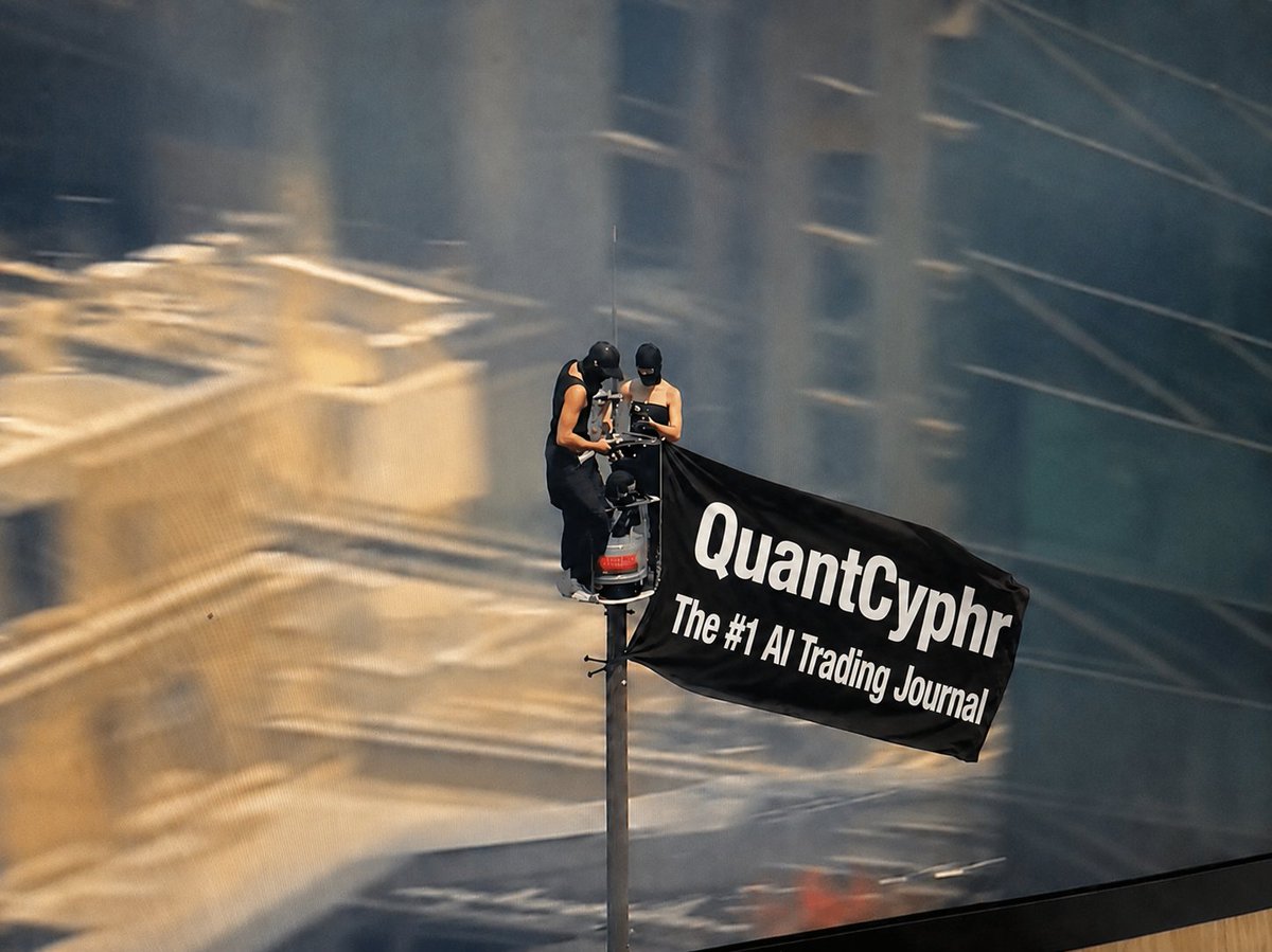 quantcyphr's tweet photo. You do not get to call yourself the #1 AI trading journal by asking nicely.

https://t.co/U2sN98HM1X #QuantCyphr #FinTwit https://t.co/ugZDAonc9T