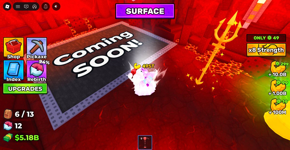 PurpleFloofCake's tweet photo. #Roblox @Roblox #MinePerClick: I made it to the bottom AND collected a Divine Blue Star, YES!!

💙🌟💙🌟💙 https://t.co/wfxwJTwnSf