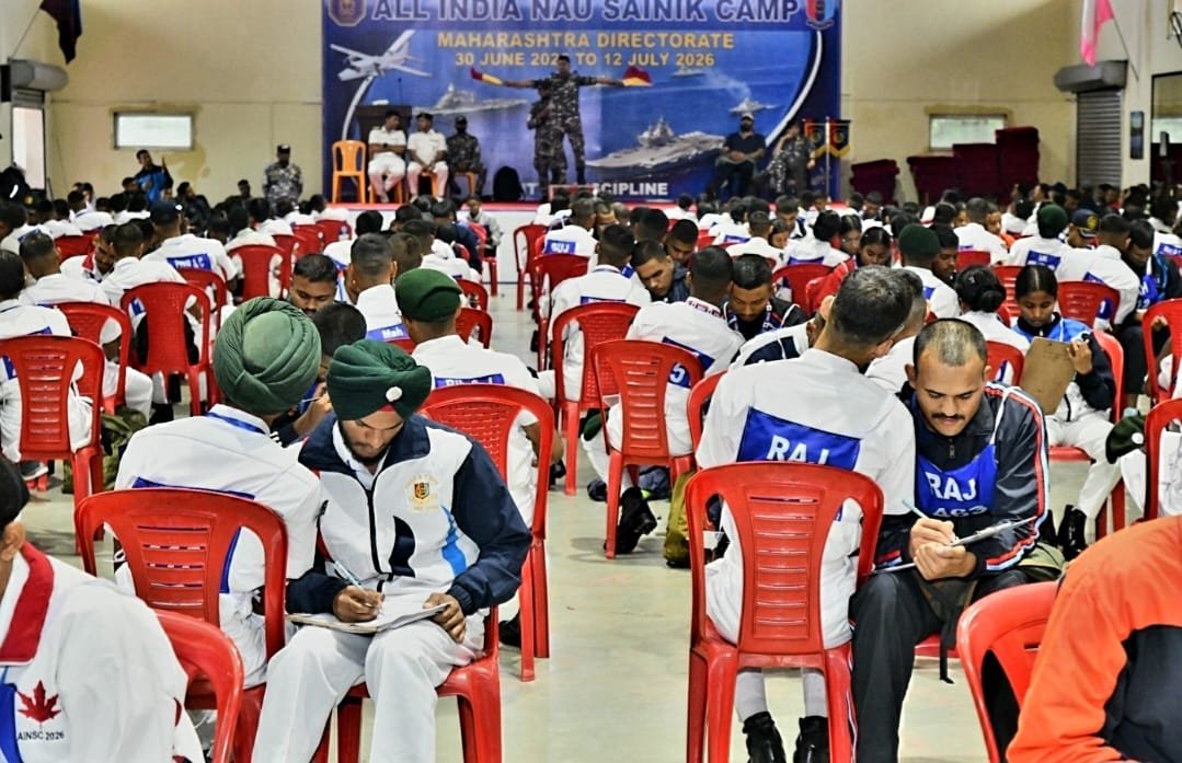 HQ_DG_NCC's tweet photo. The All India Nau Sainik Camp (AINSC) 2026 commenced at INS Shivaji, Lonavala, with an impressive inaugural ceremony. The finest 612 Naval Wing NCC cadets incl 204 girl cadets representing 17 NCC Directorates from across the country have congregated for the camp. 

The camp commenced its competitive activities with the Semaphore Competition, where cadets enthusiastically demonstrated their proficiency in visual signalling, precision & teamwork. This was followed by the Health & Hygiene written exam designed to assess the cadets' knowledge of essential public health, personal hygiene & preventive healthcare practices. 

The camp serves as a unique platform for cadets to foster leadership, strengthen camaraderie & instil a deep spirit of service to the nation among the country's future leaders. Jai Hind 🇮🇳 #NCCIndia #NauSainikCamp2026 #SashaktYuva #Leadership #NationBuilding #Training 
#NCCMaharashtra @SethSanjayMP
@SpokespersonMoD @adgpi @IAF_MCC @indiannavy
@IN_INSShivaji
@IndiannavyMedia
@DefPROMumbai