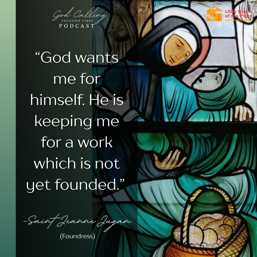 lspusapodcast's tweet photo. Are you wondering if God might be calling you to love as a Little Sister of the Poor? Reach out to Sr. Carolyn at lspusapodcast@gmail.com.

Check out our God Calling podcast on YouTube and 
Spotify.

#LittleSistersOfThePoor #discernment #vocations #religioussisters https://t.co/YH9gfp0IbX
