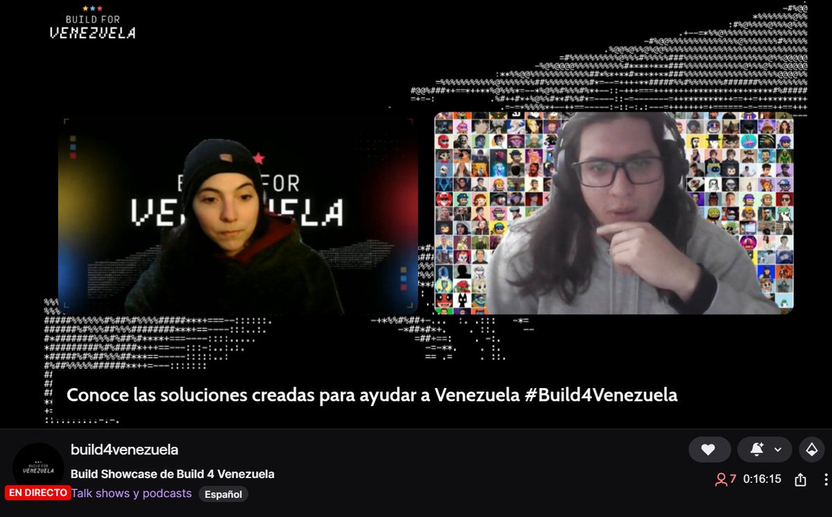 Karot_lover's tweet photo. Ya comenzó!!!

Build Showcase de Build for Venezuela🇻🇪  

Van a presentar las soluciones creadas durante la hackathon para ayudar en la emergencia: búsqueda de personas, refugios, donaciones, información verificada y reportes ciudadanos.

Youtube: https://t.co/zMEZeqpHd9
kick: https://t.co/VpeFK1o2BF
Twitch: https://t.co/WmpT4NwHBB