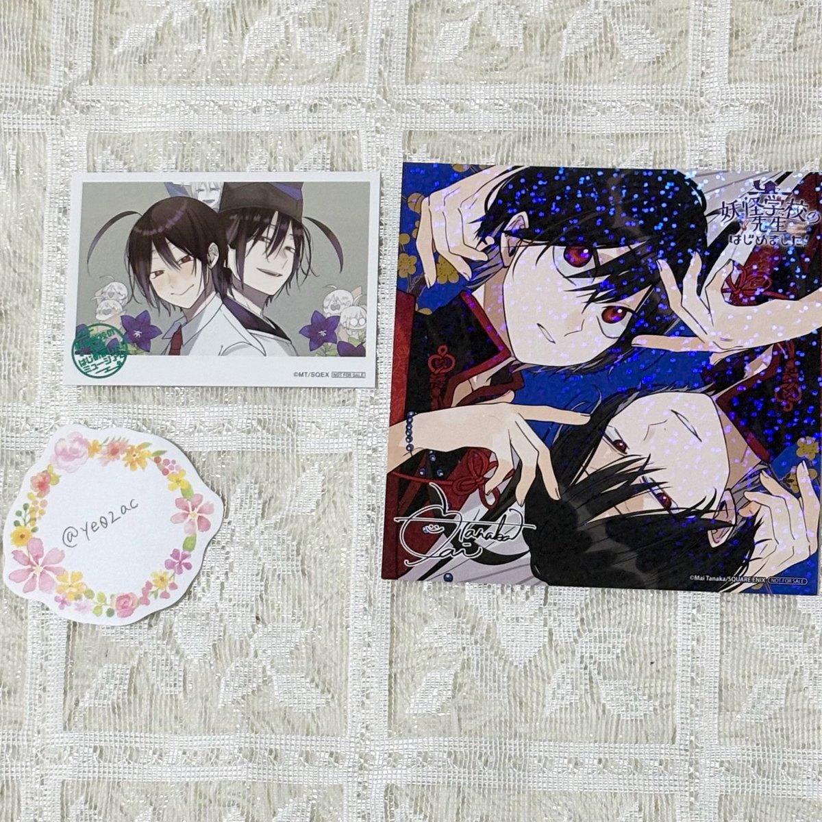 ye02ac's tweet photo. 《交換/買取》妖はじ 妖怪学校の先生はじめました！ ミュージアム エポスカード 特典 フォト風カード Flower 缶バッジ クリアカード

譲：画像1枚目
求：画像2枚目（フォト風カード優先度高）<希望額+送料

異種交換・比率違いでの交換も可能になります
お気軽にお声がけ下さい https://t.co/YZMRJfpOXv