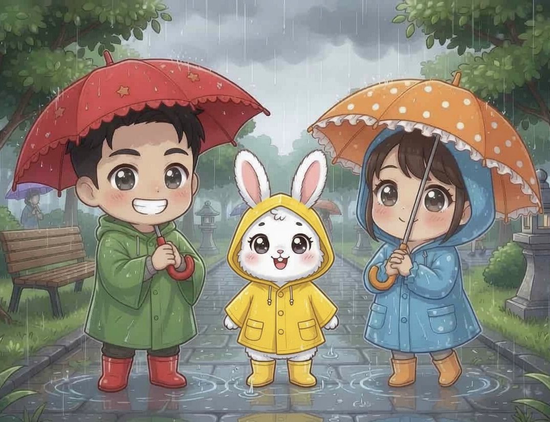 おはよう☔️／☁️
