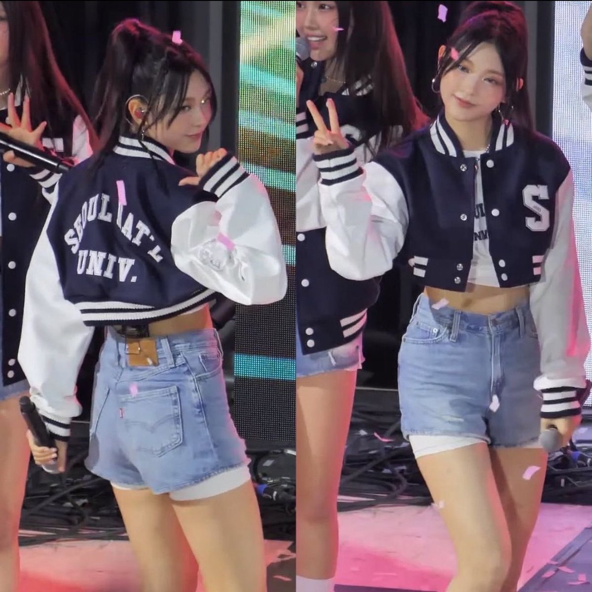 haerinlune's tweet photo. The concept of saying newjeans’ outfits were inappropriate when they deadass wore protective shorts under their jean shorts 24/7😭 https://t.co/hap4SjkpLz