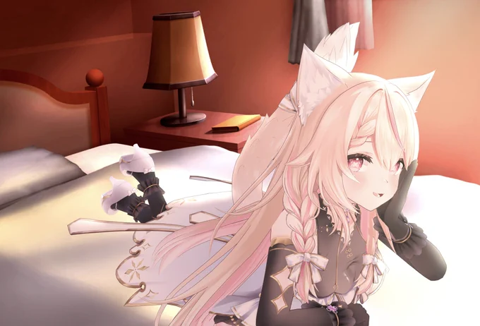 おはよー!!!!!!! 今日はお知らせの配信があるよ!! 活動に関する大事な話なので、聞きに来てくれると嬉しいです 眠気眼を擦りながら準備頑張るぞ( ¯꒳​¯ )ᐝ