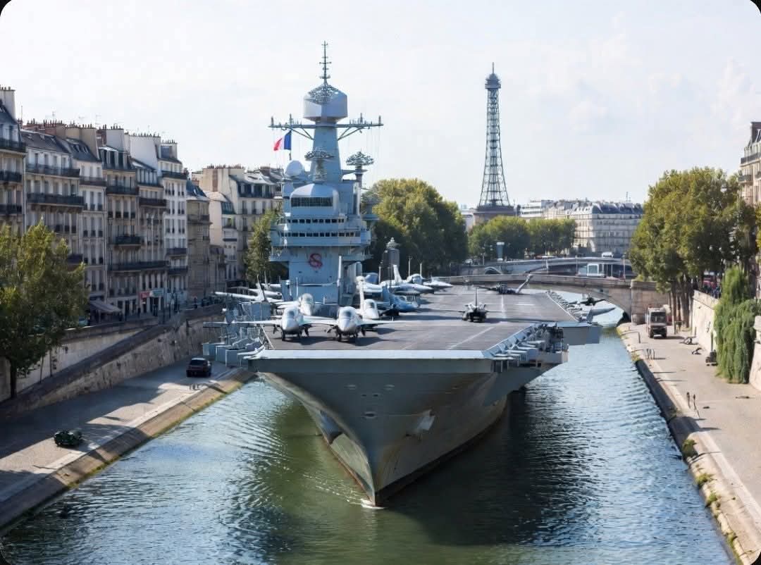 Neoworldofpanda's tweet photo. @f_asselineau 🚨 ALERTE INFO
La France déploie son porte-avions Charles de Gaulle pour tenter de reprendre possession du Canal Saint-Martin actuellement sous contrôle du daeshien Hamza la douane.... 😅 https://t.co/8WVQJJVNIw