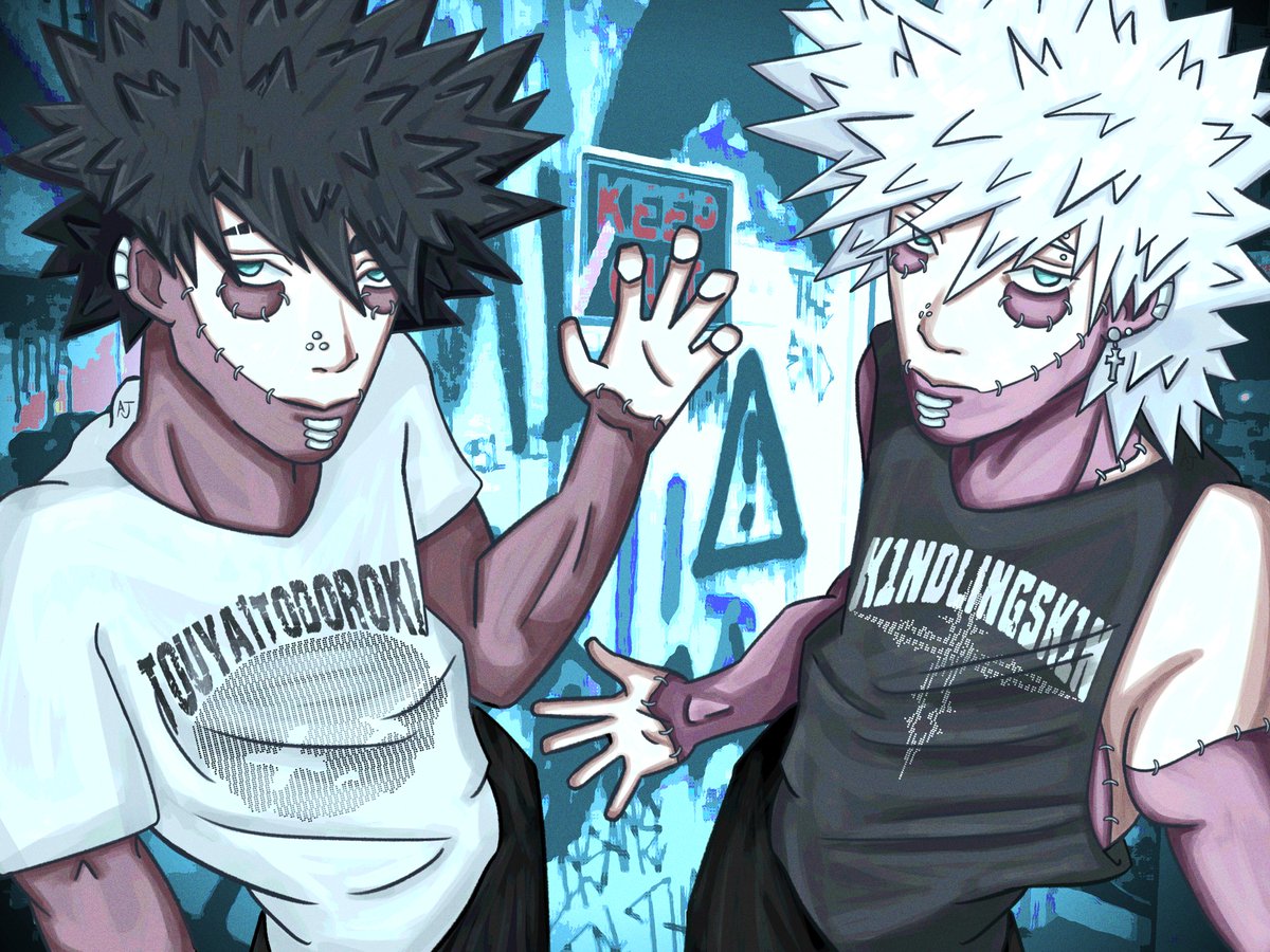 K1ndlingSk1n's tweet photo. Twitters favourite twins 💙🤘🏻
#dabi #mha #touya https://t.co/1F9tnMLTNC