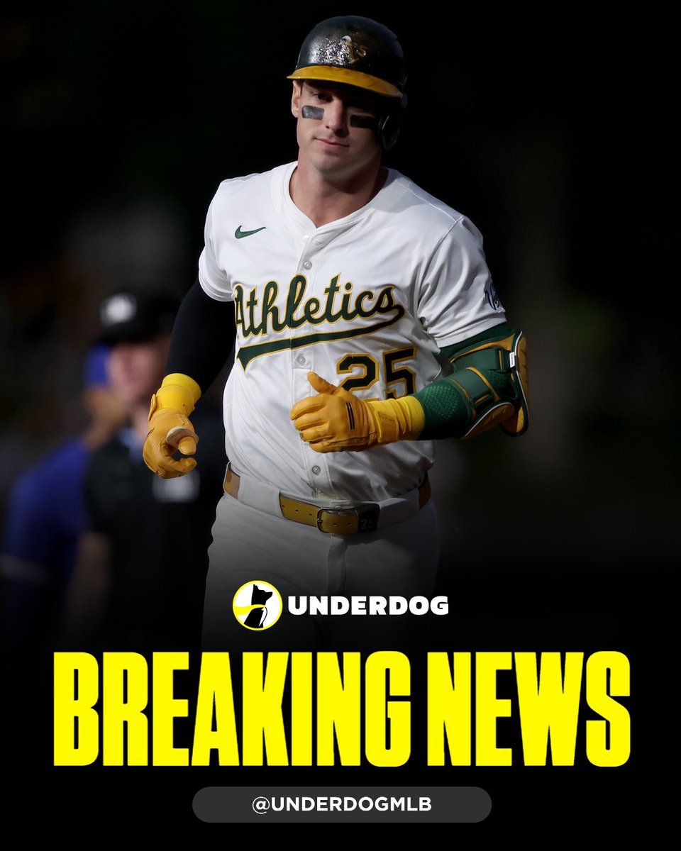 UnderdogMLB's tweet photo. Brent Rooker to undergo season-ending knee surgery. https://t.co/e5pS1ilSQq