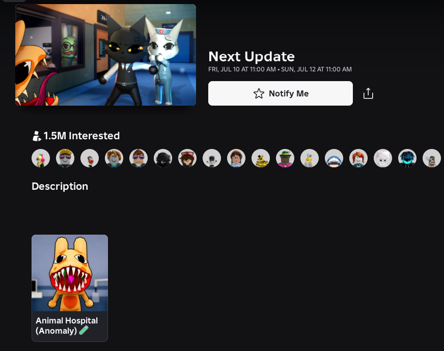 boooolynski's tweet photo. If you think animal hospital has a lot of players now imagine how much it'll have when the new update drops https://t.co/C2zjk7kyR5