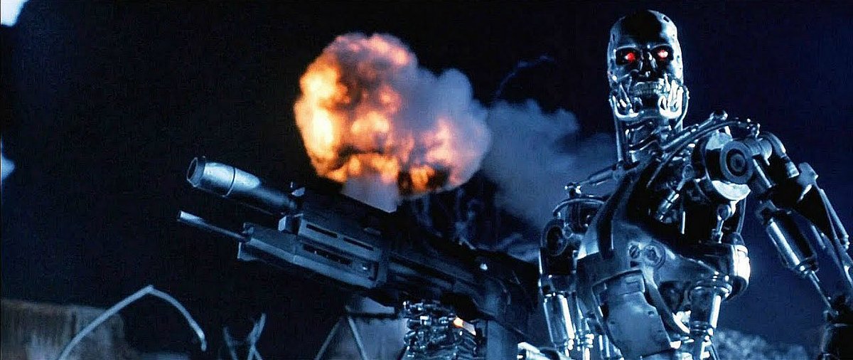 DiscussingFilm's tweet photo. 35 years ago today, ‘TERMINATOR 2’ released in theaters. https://t.co/66qLZGYsAl