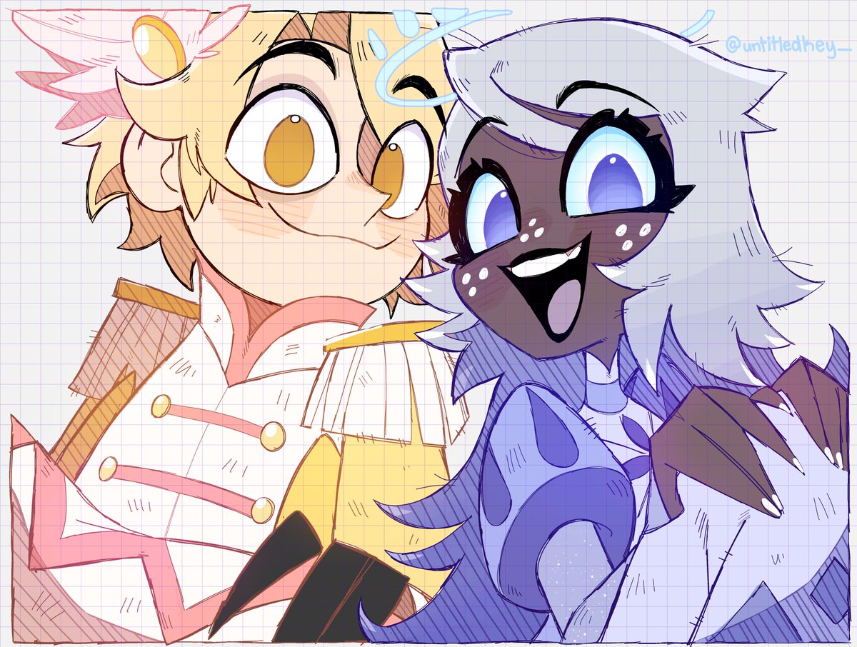 untitledkey_'s tweet photo. #hazbinhotel #serapherd 

Look it's them! https://t.co/PXMDuwl212