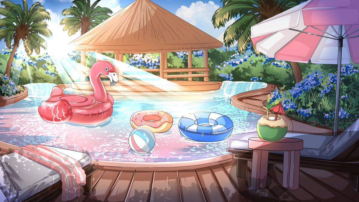 MikoZenStudio's tweet photo. 🛟 FREE SUMMER BACKGROUND 🛟

VTUBERSS, we are giving youu new summer themed background for FREE! 
soo excitedd to see this on your stream!! ✪ ω ✪

(↻ + ♡ + tag us) are really appreciated!
download link beloww~👇
#VTuberAssets #VGenShop https://t.co/jbFrkwuocp