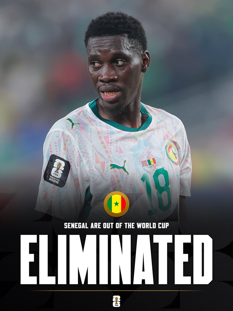 OddsXarena's tweet photo. 🚨🇸🇳 Senegal's World Cup journey comes to an end.
Another knockout battle. Another surprise.
Predict every match on OddsX. ⚽
🌐 https://t.co/zmQOOCB3pt

#OddsX #WorldCup2026 #Senegal #Football #SOL #Solana #Crypto #Web3 #PredictAndEarn https://t.co/QGD1T9862G