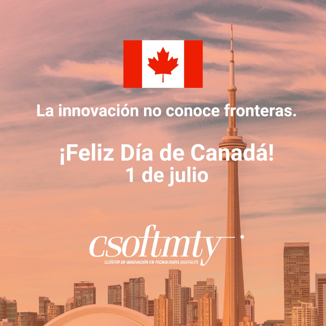 Csoftmty's tweet photo. Celebramos el #CanadaDay 🇨🇦, reconociendo a un país que impulsa la innovación, el talento y el desarrollo tecnológico.
Extendemos una felicitación a la @canchammty y al Consulado de Canadá en Monterrey, quienes fortalecen la colaboración entre Canadá y México.
#Csoftmty https://t.co/rm2qTdbUtw