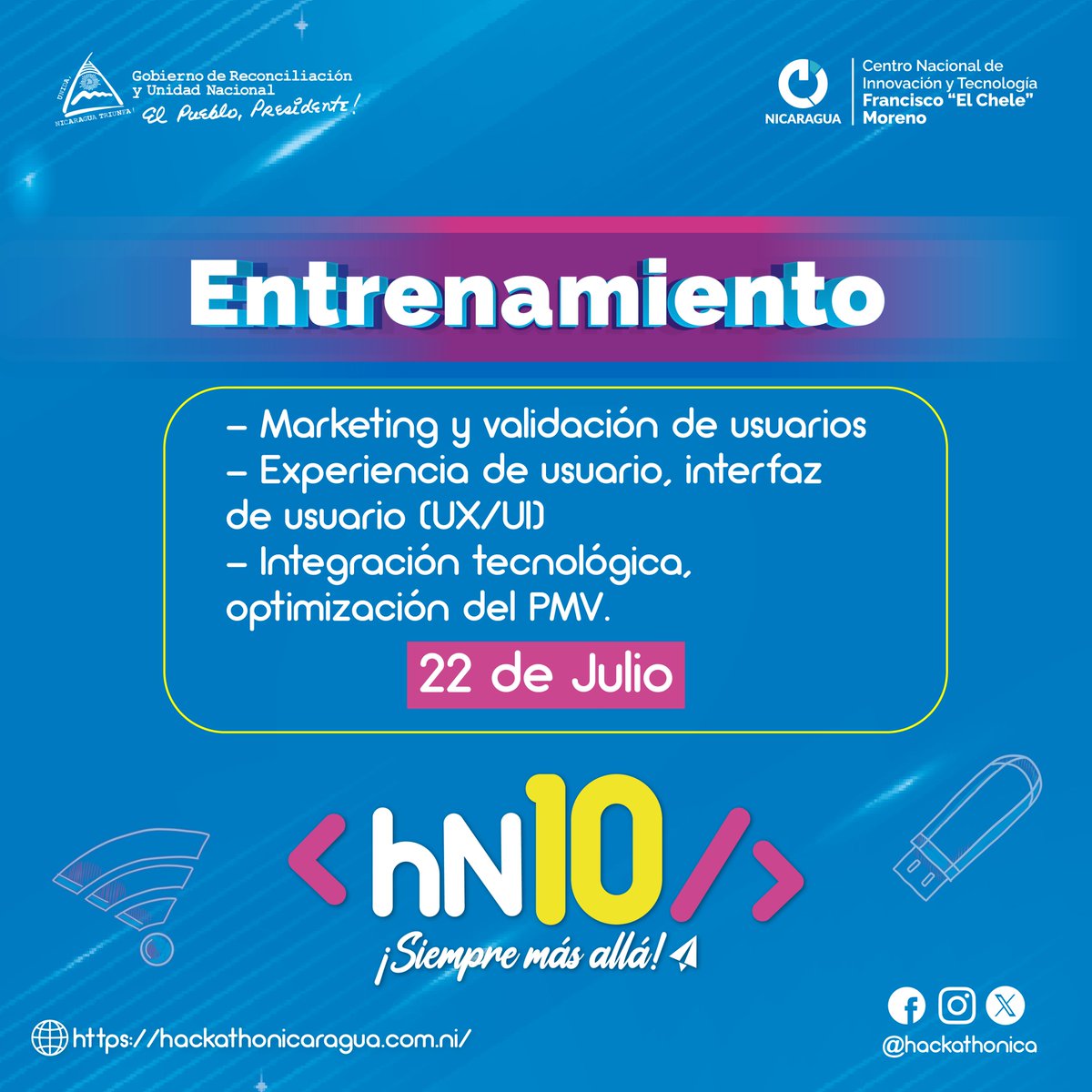 Hackathonica's tweet photo. 📌Te compartimos las fechas clave del plan de Entrenamiento diseñado para potenciar tus habilidades y transformar las ideas de tu equipo en soluciones reales dentro de 𝗛𝗮𝗰𝗸𝗮𝘁𝗵𝗼𝗻 𝗡𝗶𝗰𝗮𝗿𝗮𝗴𝘂𝗮. 🎯 https://t.co/NUYslijnGX