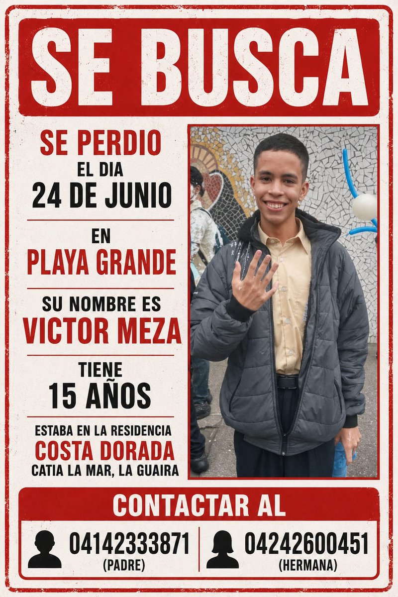 ArrobaBrianS's tweet photo. #terremoto #ayuda #laguaira #desaparecido #refugio #perezcarreño #hospital #caracas #costadorada #residenciadorado #listado #sebusca #victormeza +34614375910 https://t.co/xEhh5okxc7