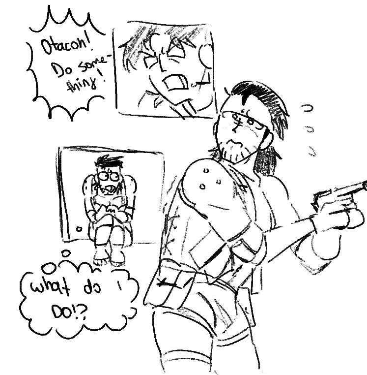 nakedsnaketits's tweet photo. did this some time ago but just just imagine if one time snake and otacon bodyswaped https://t.co/rCuhm8pJq6