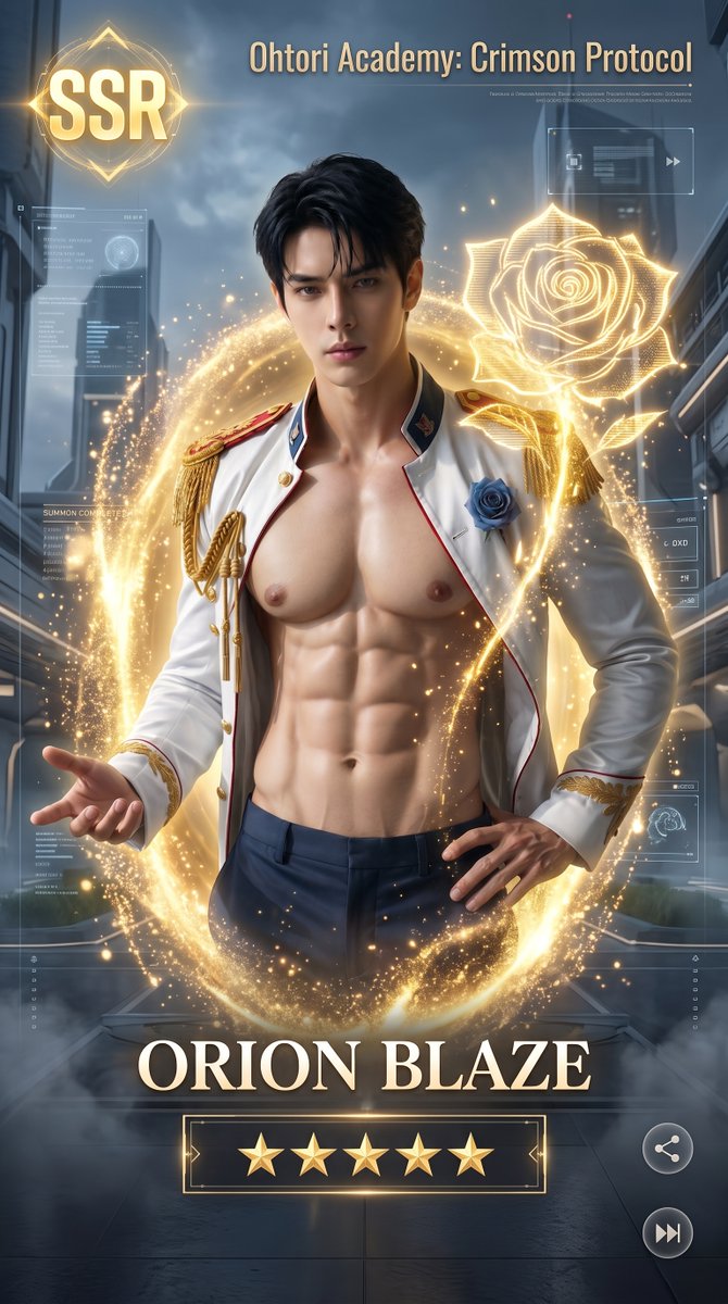 wiss0706's tweet photo. 🌹CHARACTER PROFILE🌹

ORION BLAZE
Head of Activities

The Head of Activities who serves as the shining light of the school.
With just a smile, he can make any event more fun. 
He laughs easily, approaches everyone, and radiates positive energy wherever he goes.

But the closer you get…
The deeper you look…
The more you realize that
Orion Blaze is hiding something beneath that brilliant light.

PROFILE
✦ Personality: Cheerful, Confident, Friendly
✦ Likes: Social gatherings, events, and discovering new things
━━━━━━━━━━━━━━
Are you ready…
to take Orion’s hand and uncover the secret he has never revealed to anyone?

#Ohtori #AIart #yaoi #handsome