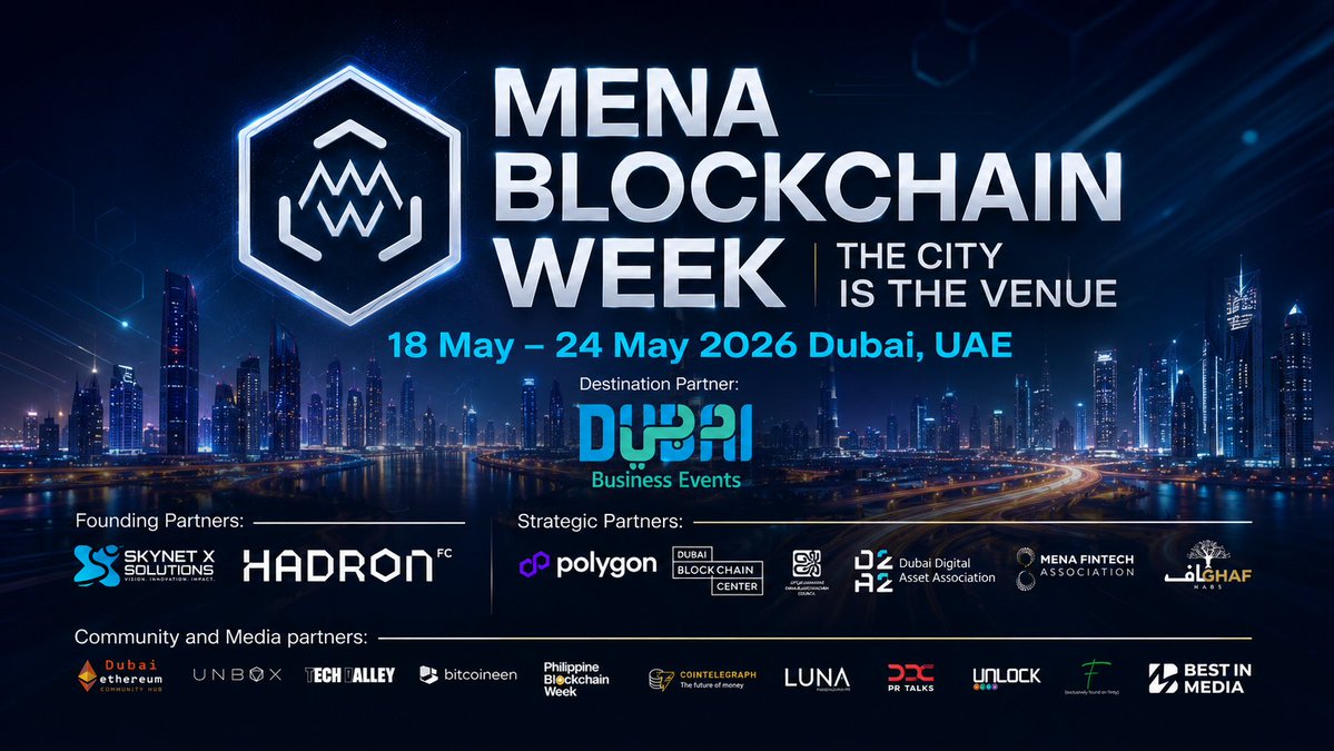 6l22l's tweet photo. Gm web3 🍎
Huge respect to @SNXS_ae for delivering the first-ever MENA Blockchain Week 2026 and recently sharing its official post-event recap.

As Dubai's leading Web3, #AI, and blockchain marketing agency, they transformed the city into a week-long hub for the global crypto ecosystem.

40+ side events, 5,000+ attendees, 100+ speakers, and 1,000+ companies from over 15 countries came together under one unified movement to push the industry forward.

Backed by @DubaiDET and aligned with the UAE's D33 vision, this wasn't just another conference, it became a landmark moment for #Web3 adoption, ecosystem growth, and cross-industry collaboration across the MENA region.

The official recap is a great reminder of what can happen when vision meets flawless execution. Excited to see what #SNXS_ae builds next. The future of Web3 in MENA is just getting started. 🚀

@Moexba
#MENABlockchainWeek #Web3 #Dubai #Blockchain