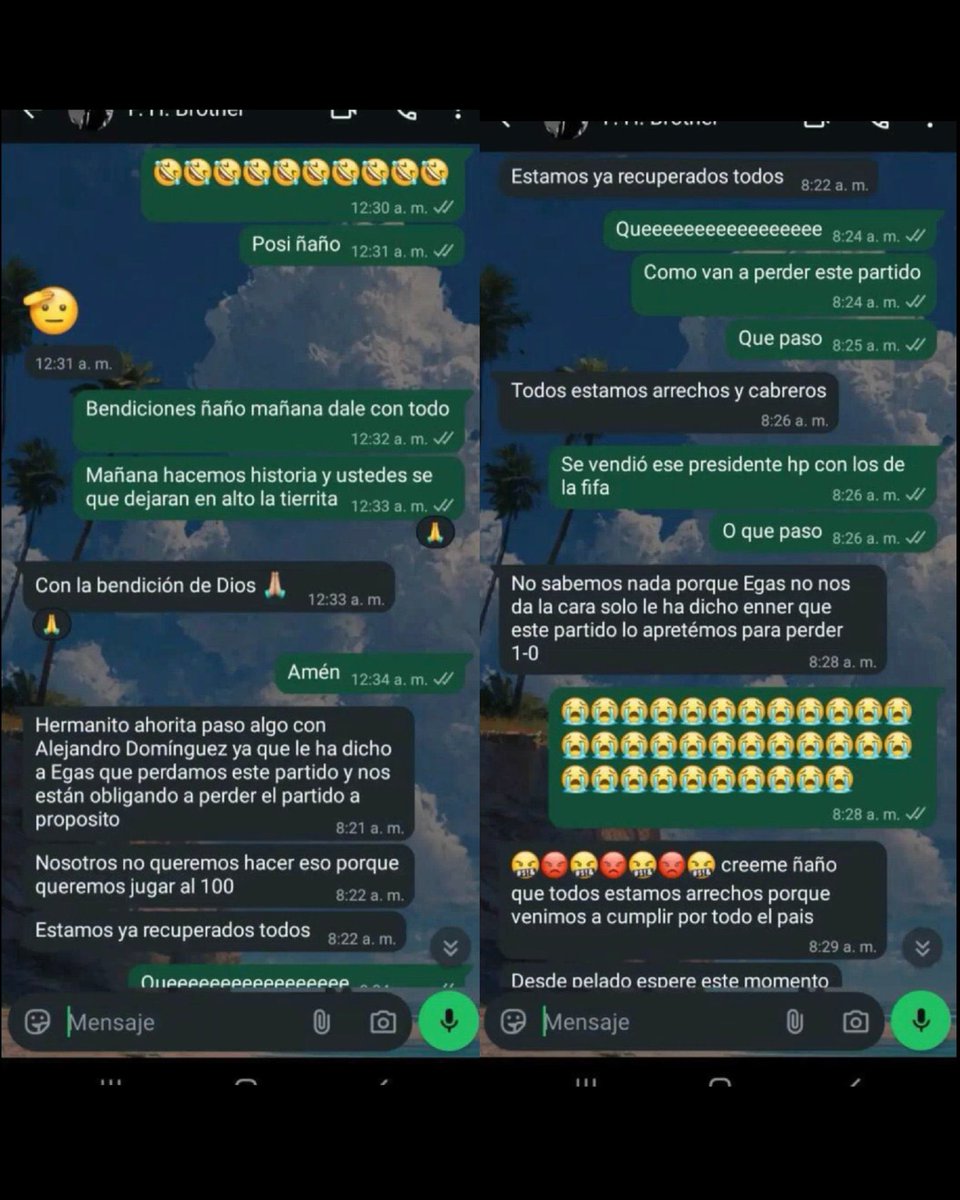 ID_TreJo's tweet photo. @jamolestina Estás loco
Uno como hincha me di cuenta q no jugaron a nada absolutamente a nada no había medi campo, delantero y peor defensas 
Se vendieron completamente esto se nota claro q hay corrupcion total en la @FEFecuador @franciscoegas totalmente el culpable https://t.co/qjN9a1ofq1
