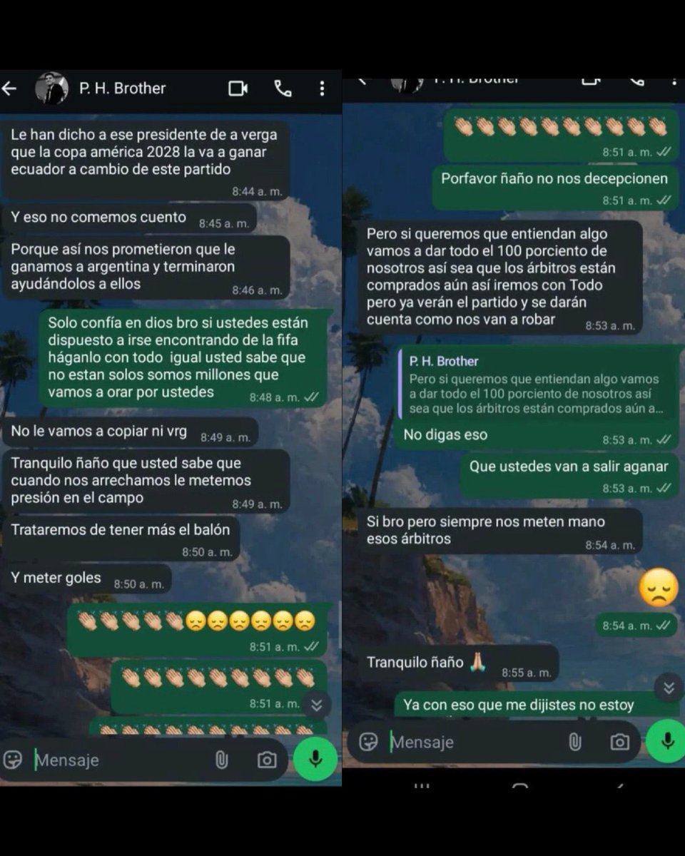 ID_TreJo's tweet photo. @jamolestina Estás loco
Uno como hincha me di cuenta q no jugaron a nada absolutamente a nada no había medi campo, delantero y peor defensas 
Se vendieron completamente esto se nota claro q hay corrupcion total en la @FEFecuador @franciscoegas totalmente el culpable https://t.co/qjN9a1ofq1
