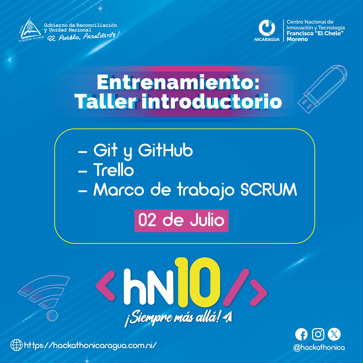 Hackathonica's tweet photo. 📌Te compartimos las fechas clave del plan de Entrenamiento diseñado para potenciar tus habilidades y transformar las ideas de tu equipo en soluciones reales dentro de 𝗛𝗮𝗰𝗸𝗮𝘁𝗵𝗼𝗻 𝗡𝗶𝗰𝗮𝗿𝗮𝗴𝘂𝗮. 🎯 https://t.co/NUYslijnGX