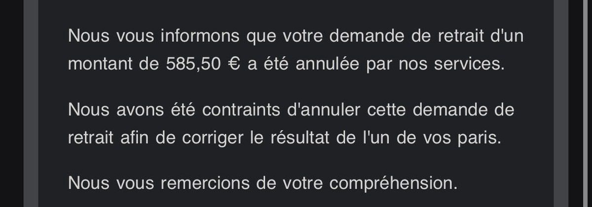 Nccszo's tweet photo. @WinamaxSport Moyen de me rendre mes 5,50€ ? Ouuuuuu https://t.co/2xv3C015mf