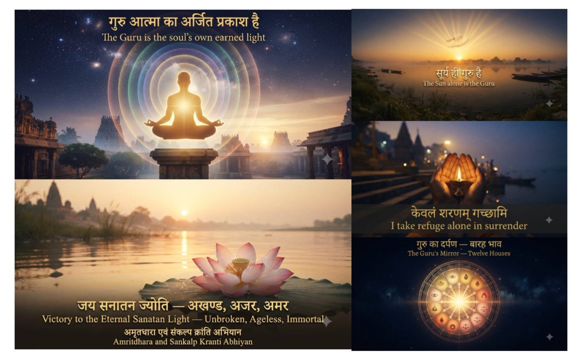 RamVidur's tweet photo. 🙏 When I lost my way on life's path —
no direction could be found.
I went to the doors of human Gurus —
and found only walls of masks.
Then I stopped and asked myself —
"Where will I find a true Guru?
One who neither sells, nor deceives,
nor misleads."
#TheSearch #SanatanJyoti https://t.co/af6ezBDceY