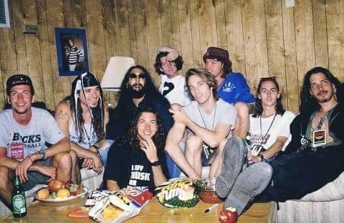 crockpics's tweet photo. Members of Pearl Jam and Soundgarden crammed onto a backstage couch during the legendary Lollapalooza tour in the summer of 1992. 🎸

Lance Mercer caught this great moment inside one of the dressing room trailers during Lollapalooza '92. It was an absolutely wild, lightning-in-a-bottle summer for alternative rock. Pearl Jam's Ten and Soundgarden's Badmotorfinger were completely rewriting the rulebook for modern music, and this tour was busy introducing that heavy Seattle sound to hundreds of thousands of ecstatic fans all across the country. ienced writer. Rewrite this content so it sounds natural, conversational, and written by a real person. Remove stiff wording, generic phrases, and predictable sentence patterns while keeping the message intact 

Did anyone attend Lollapalooza '92?👇️