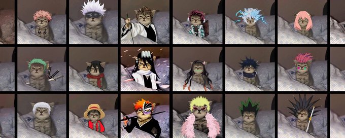 hilliary_x's tweet photo. Remember the golden days when everyone would change their pfps to match the vibe and we all went full chaos together?

We’re bringing that energy back!

Grab your favorite kitten from this lineup.

Change your pfp, rep the squad, and let’s flood the timeline https://t.co/U8rhZY5UCi