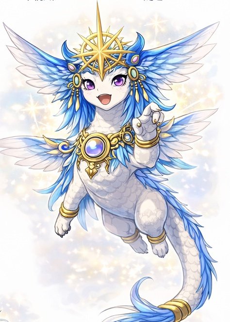 saiking319's tweet photo. #AI生成 #AIイラスト
ChatGPTで作成したUアマテラスドラゴンのミニキャラのアマラですが
名前はアマテラスの部分から切り抜いて名付けました
でも《「ア」ルティメット・ア「マ」テラス・ド「ラ」ゴン》の名前から1文字だけ切り抜いてもアマラになる事に気付きましたw https://t.co/yBYwzkvfFi