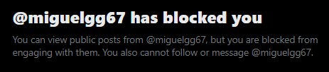 dionfpss's tweet photo. @miguelgg67 Não entendi? porque bloqueou? https://t.co/n2yive82rd