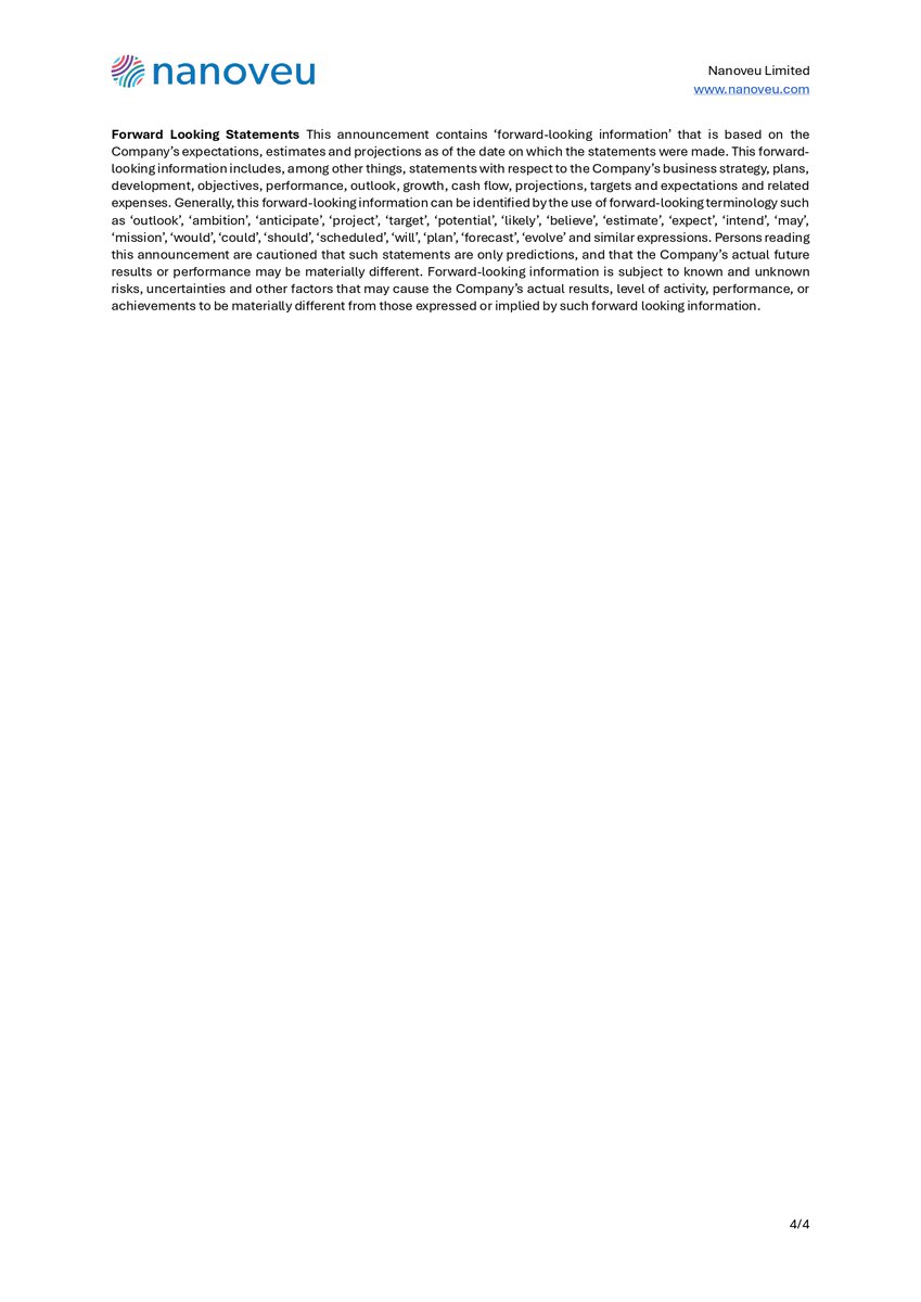 TheGladiatorHC's tweet photo. Nanoveu (ASX: $NVU) Accelerates ECS-DoT Drone Commercialisation with Strategic Spinoff Robotics Acquisition
Key Highlights
• Completed the Spinoff Robotics acquisition, adding the ALICE and METRON drone platforms and an experienced engineering team.
• Strengthens ECS-DoT commercialisation with in-house drone design, development and testing capabilities.
• Developing next- generation ALICE and METRON platforms powered by ECS-DoT Edge AI.
• Expanding into defence, critical infrastructure protection and inspection applications.
• Dr. Chee How Tan joins Nanoveu to lead the Company's drone vertical initiatives.
@nanoveuofficial
Link to the Announcement:
https://t.co/eyoteDT5Cd
