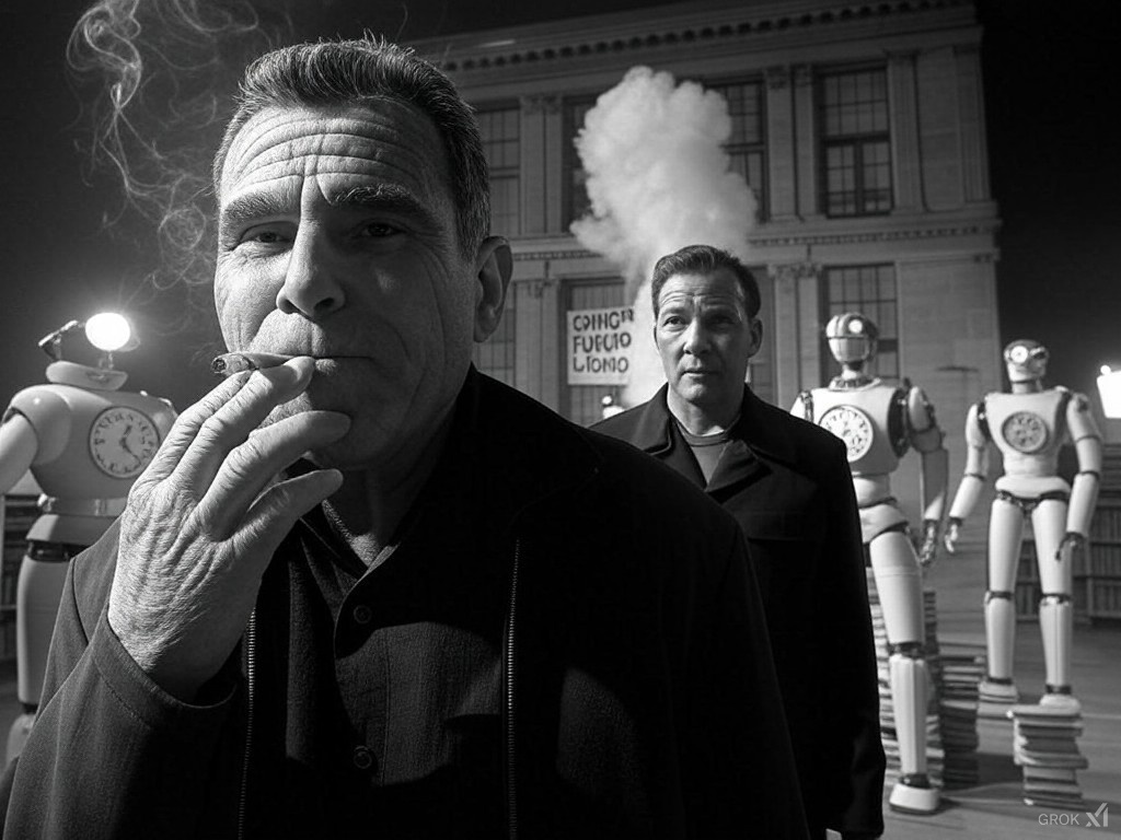 arnaud1298's tweet photo. Panic grips Main Street after the mysterious visitor's arrival. Rumors are spreading faster than facts, and the Mayor has one choice left: call in the State Police to restore calm before fear turns into chaos. #AlienLanding #StatePolice #SmallTown #FirstContact #Panic https://t.co/YOdJ5fw1PV
