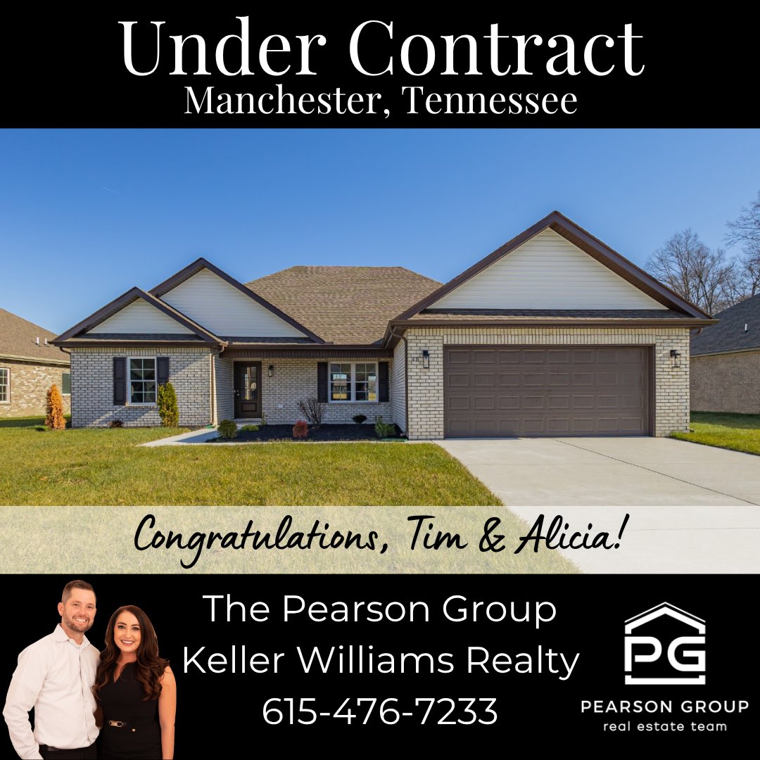 RPearsonRealtor's tweet photo. 🔑🏡𝐔𝐍𝐃𝐄𝐑 𝐂𝐎𝐍𝐓𝐑𝐀𝐂𝐓🏡🔑
📍 in Manchester, TN

𝐑𝐚𝐥𝐩𝐡 &amp; 𝐇𝐨𝐥𝐥𝐢 𝐏𝐞𝐚𝐫𝐬𝐨𝐧
REALTORS®
𝐓𝐡𝐞 𝐏𝐞𝐚𝐫𝐬𝐨𝐧 𝐆𝐫𝐨𝐮𝐩
𝐨𝐟 𝐊𝐞𝐥𝐥𝐞𝐫 𝐖𝐢𝐥𝐥𝐢𝐚𝐦𝐬 𝐑𝐞𝐚𝐥𝐭𝐲

📲615-476-7233
📧RalphPearson@kw.com https://t.co/LxVCyi9HxO
