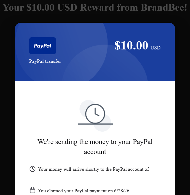 MakeMoSaveMo's tweet photo. Payment proof: #BrandBee - $10 #PayPal - June 28, 2026. https://t.co/qcBuvMOYq1