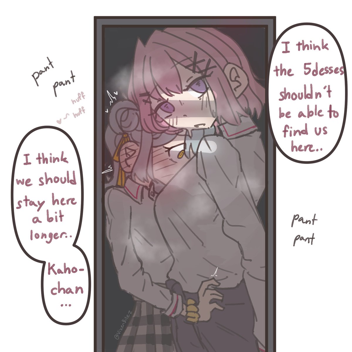 VixenBitez's tweet photo. LN5: What if thing went a bit differently... 🐨🪨
#WATANARE #わたなれ https://t.co/jh5GzTWLuG