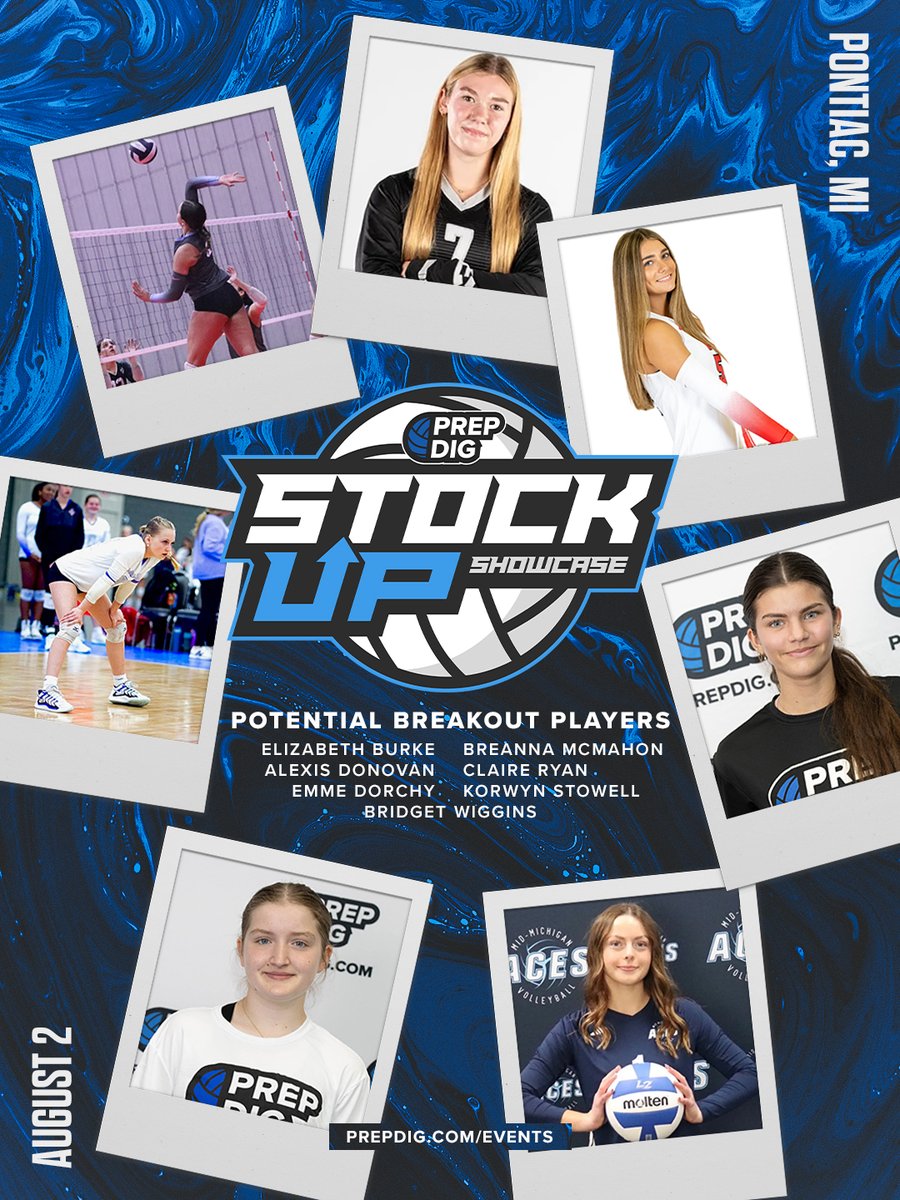 PrepDigMI's tweet photo. 🔥 Michigan, it’s your turn! The Stock Up Showcase lands in Pontiac on August 2‼️

Join these featured ranked players and others when you sign up today! 🏐💥 

📲 Use code SHOWCASE at checkout for $$ off. @Bridgetvbdig @ClaireRyan2029 

🔗 https://t.co/s26iUSxPWQ https://t.co/WcZ1EybyZ6