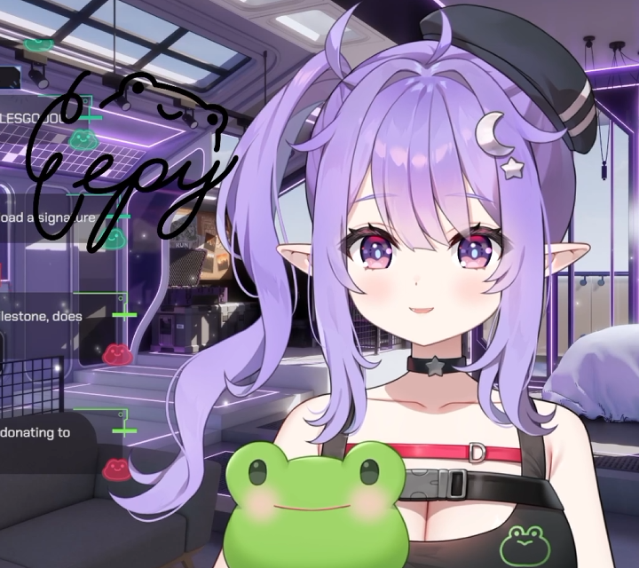 On_TheBounce's tweet photo. Sleepy's signature looks like a leaping frog, way too cute

Don't tell ANYONE I right-click/saved this eepyNFT
#SleepyLIVE https://t.co/ViqLF3k2kd