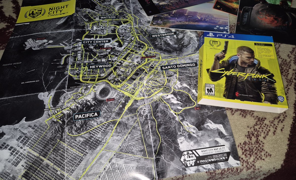 DescLoq's tweet photo. Ahora que morirán los juegos físicos les presento mi mayor acierto.
Cuando todo el mundo odiaba a cyberpunk 2077, compré esta edición a 250 pesos nueva que incluía litografías, stickers, un manual, caja de cartón y el mapa de Night City.
Ya no volveremos a vivir algo así 😞 https://t.co/LKICcGsBLb