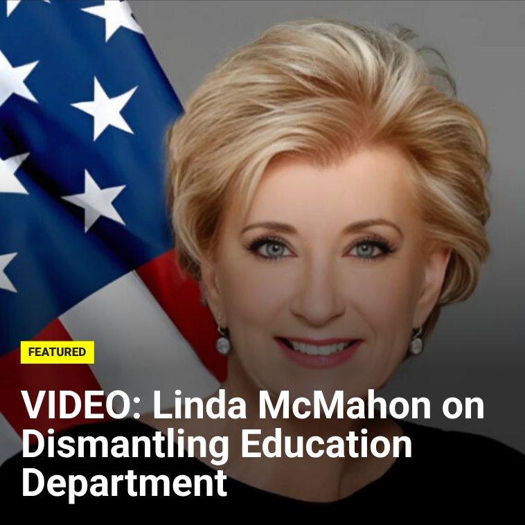 EdNewsVA's tweet photo. ICYMI: @EDSecMcMahon discussed the rationale for "co-administering" programs with other agencies until the federal Department of Education is officially shut down.

MORE: https://t.co/6naL5NvkoL via @FoxNews https://t.co/4v2CleG7vP