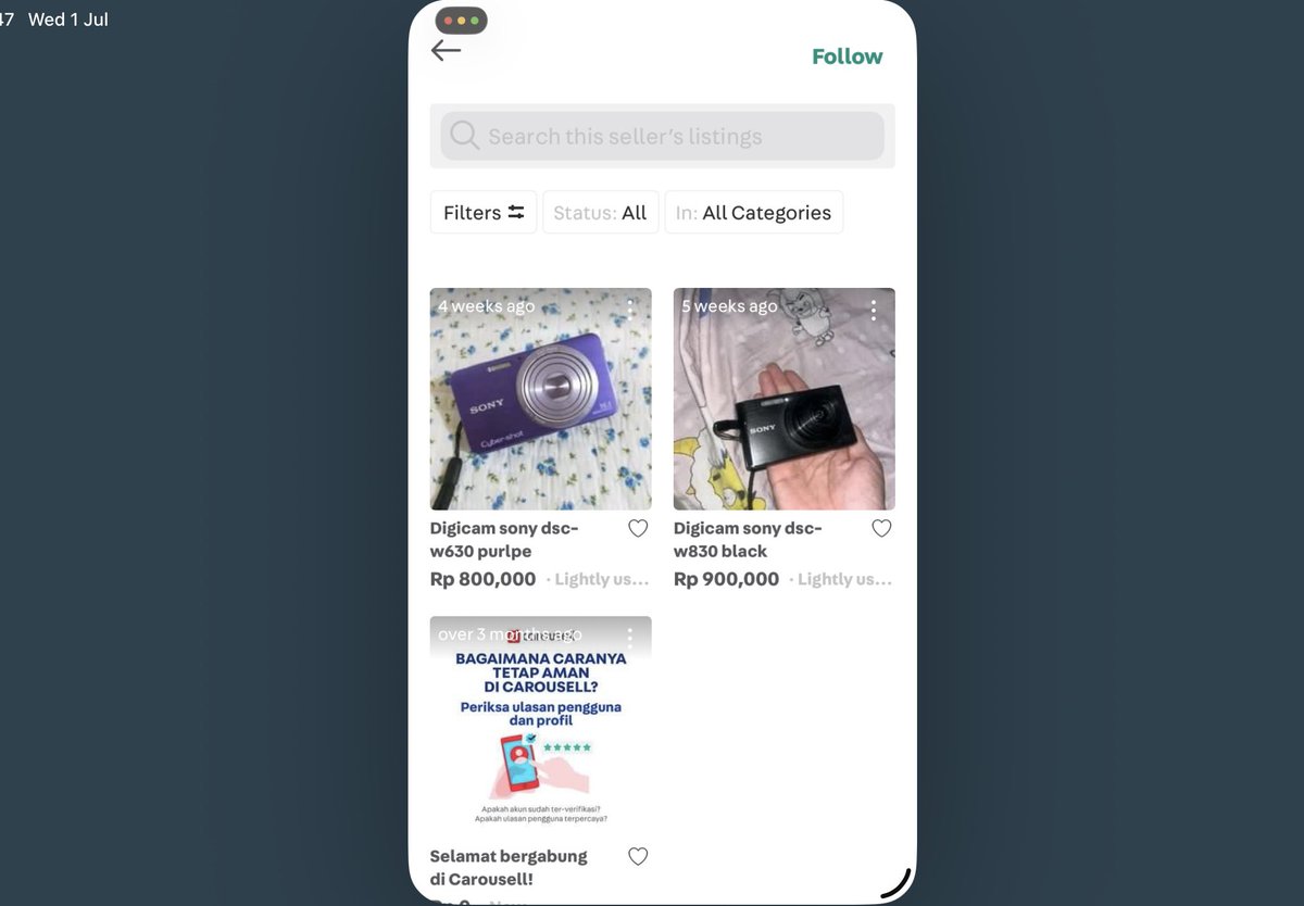 woorves's tweet photo. (HELP LIKE AND RETWEET)
PENIPUAN KAMERA SONY W830

halo guys hati-hati ya user carousell, aku habis kena SCAM dari user @/myhola. awalnya aku percaya karena udah bantu kirim resi tetapi saat sudah kirim bukti transfer malah ngeblokir aku??? aku paparin aja nomer penipunya aja ya https://t.co/gRpkkqxySK