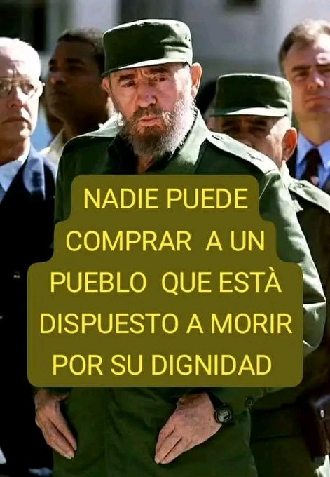 ESanchezcub's tweet photo. 🌵🇨🇺
Fidel se entregó sin límites a la causa de la Patria y tuvo por Patria al mundo. https://t.co/wm4d9PfT9i