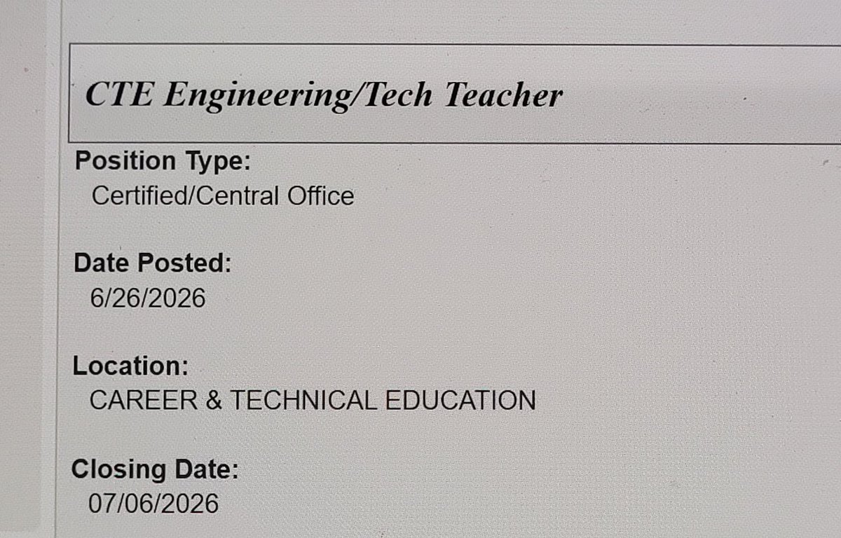 hmartinez5yisd's tweet photo. We are looking for an Engineering Teacher at YISD CTE. If you're passionate about inspiring the next generation of engineers through hands-on learning and real-world problem solving, we'd love to meet you @YsletaISDCTE apply at: https://t.co/SEdUAwdfNT https://t.co/iwQbGpzpNq