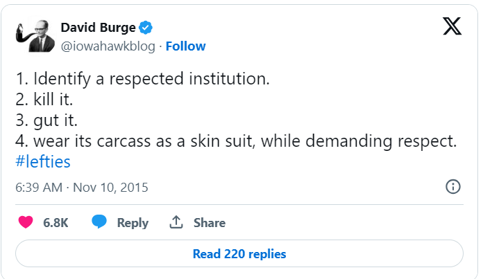 DarnFloor's tweet photo. @RobProvince Either of Burge's Laws will work...
@iowahawkblog
not the savant we deserve but the savant we need... https://t.co/EQxSvdMTqD